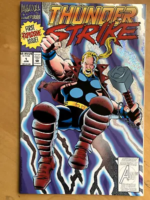 Buy Thunder Strike # 1.  Marvel, June 1993. Nm.  Foil / Chromium Card Stock Cover • 2.99£