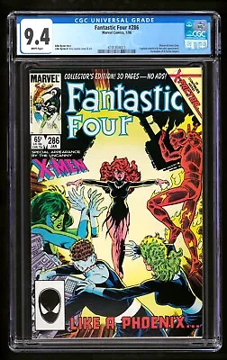Buy Fantastic Four #286 CGC 9.4 NM WHITE Marvel 1986 Key Return Of Jean Grey • 36.17£