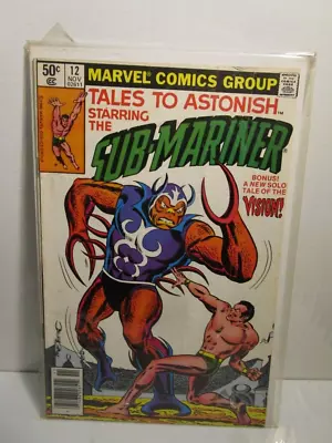 Buy Tales To Astonish #12 1980 Marvel Comics Starring Sub-Mariner B&B- • 13.84£