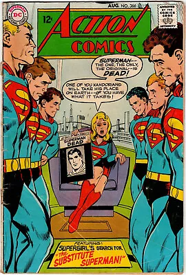 Buy Actions Comics #366 August 1968 Superman Dead DC Comics • 2.23£