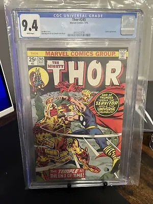 Buy THOR #245~ 1st App He Who Remains- Loki TV, White Pages! - CGC 9.4 🔥 🔑 🔥 1976 • 63.94£