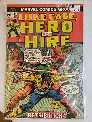 Buy Luke Cage, Hero For Hire #14 MARVEL 1973 OCT  Retribution!  VF+ • 19.76£