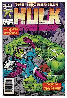 Buy The Incredible Hulk #419 (Marvel Comics July 1994) Talos Appearance • 17.58£