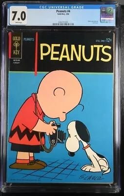 Buy Peanuts #4 Comic CGC 7 Gold Key 2/64 • 358.58£