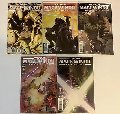 Buy Star Wars Mace Windu Jedi Of The Republic #1-5, Marvel, 2017. All NM Or Better • 55.31£