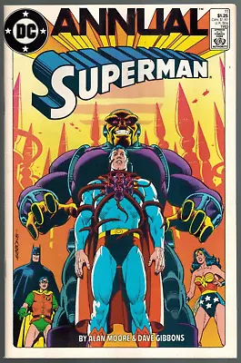 Buy Superman Annual 11 Vs Mongul!  1st Black Mercy!  Batman! Wonder Woman!  NM 1985 • 78.83£