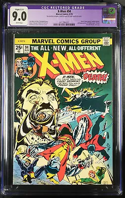 Buy Title: X-Men #94 | CGC Graded 9.0 (C-1 Restoration) | Marvel Comics, 1975 • 235.06£