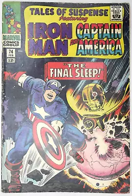 Buy Tales Of Suspense #74 Captain America Iron Man Marvel Comics (1965) • 14.95£