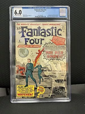 Buy Fantastic Four 13 CGC 6.0, 1st Watcher And 1st Red Ghost (Marvel 1963) • 939.94£