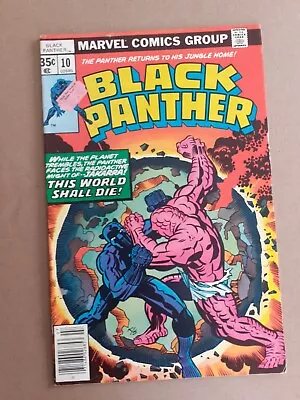 Buy Black Panther No 10. Jack Kirby Art. Uk Price Variant. VF+. 1977 Marvel Comic • 14.99£