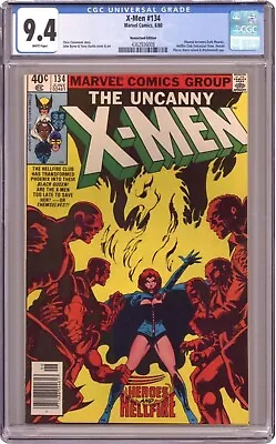 Buy Uncanny X-Men #134 CGC 9.4 Newsstand 🔑 1st Appearance Of Dark Phoenix 🔥 1980 • 193.41£