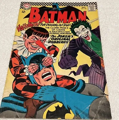 Buy Batman #186 (Nov 1966). Silver Age DC Classic Joker Cover, 1st Gaggy Preowned • 33.90£