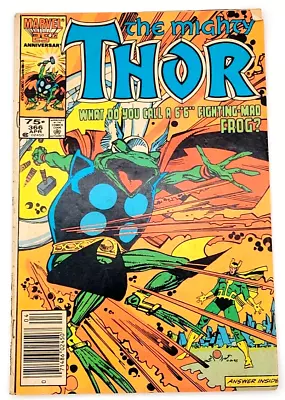Buy Thor #366 (1986) / Vg+ / Thor As Frog Newsstand • 11.89£