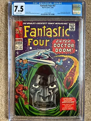 Buy Marvel Comics,  Fantastic Four #57  (1966) Silver Age Comic, CGC Graded 7.5 • 295£