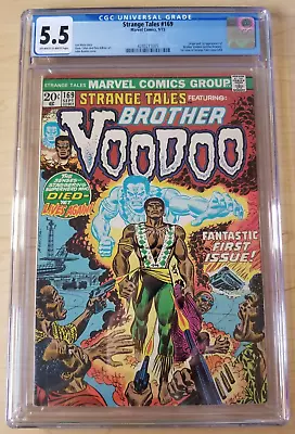 Buy Strange Tales Issue #169 - CGC 5.5 (1973, Marvel) 1st Brother Voodoo, Origin • 128.68£
