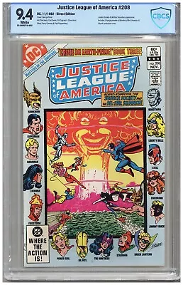 Buy Justice League Of America  # 208   CBCS   9.4   NM   White Pgs  11/82  Justice L • 79.43£
