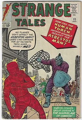 Buy Strange Tales #111 (1963) 2nd App Of Doctor Strange 1st Baron Mordo Key  Vg/vg- • 179.63£