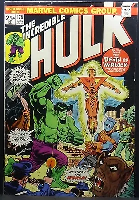 Buy Incredible Hulk #178 5.5 Fine- Death/rebirth Adam Warlock (evolution)! Man-beast • 14.39£