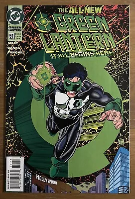 Buy DC GREEN LANTERN #51 ~ 1st App. Of KYLE RAYNOR COVER First Print ~ NM- • 9.45£