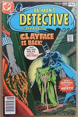 Buy Detective Comics #478, Key Issue With Introduction Of 'preston Payne'. • 14.75£