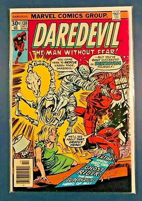 Buy Daredevil #138 - 1st App Of Smasher - Ghost Rider - Marvel (1976) VF/NM • 23.98£