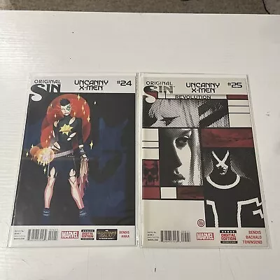 Buy (2) Lot Uncanny X-Men #24 & 25 Original Sin Revolution  2014 1st Print Unread NM • 6.35£