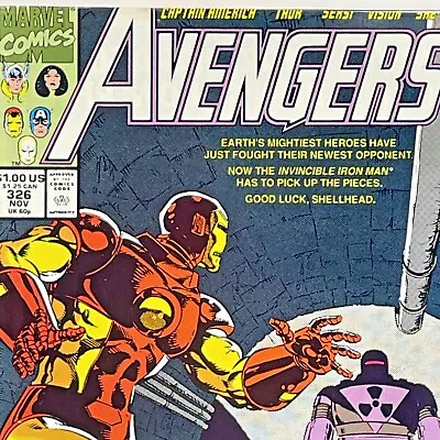 Buy Avengers Comic 326 Copper Age First Print 1990 Hama Ryan Palmer Oakley Marvel • 6.30£