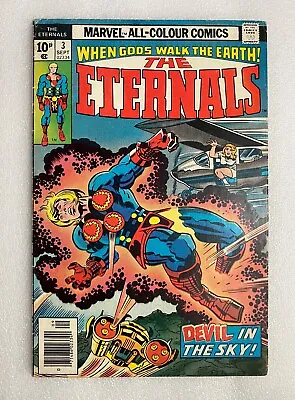 Buy Eternals #3 1st Appearance Sersi Jack Kirby Marvel 1976 Uk Variant • 27.99£