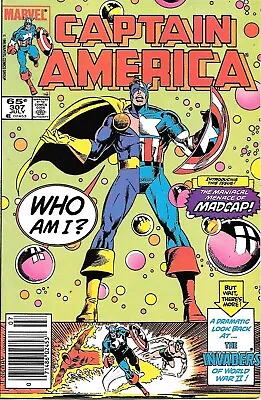Buy Captain America #307 1st Madcap Newsstand Edition • 14.97£