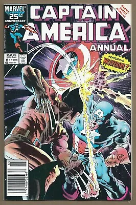 Buy 🔥captain America Annual #8*marvel 1986*mike Zeck*1st Overrider*wolverine*vf/nm* • 55.76£