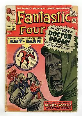 Buy Fantastic Four #16 FR/GD 1.5 1963 • 119.93£