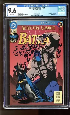 Buy Detective Comics #664 - Cgc 9.6 - White Pages - Recently Graded - Fresh New Slab • 38.65£
