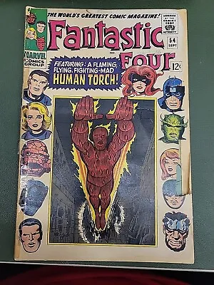 Buy FANTASTIC FOUR #54 | Marvel Comics 1966 | Nat2 • 11.86£