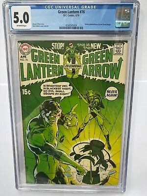 Buy GREEN LANTERN GREEN ARROW #76 1st Neal Adams   DC  New Slab CGC 5.0 • 275£