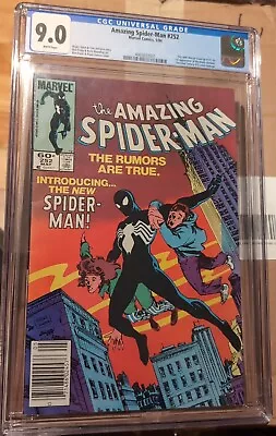 Buy Amazing Spider-Man #252 Newstand CGC 9.0 WP Marvel Comics 1984 1st Ap Black Suit • 182.70£