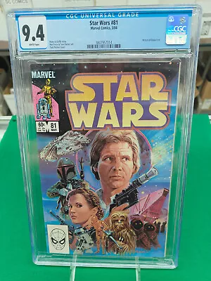 Buy Star Wars (1977 Series) # 81 CGC 9.4 Return Of Boba Fett (1984) • 79.47£