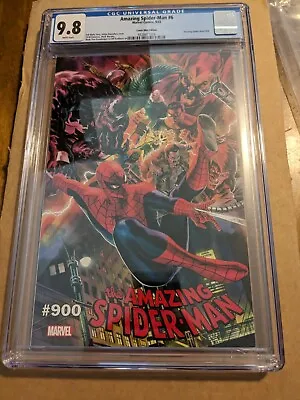 Buy Amazing Spider-Man #6 900 Comic Mint Edition Massafera Variant W/COA CGC 9.8 • 71.36£