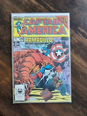 Buy Captain America #308 -*Key Issue*-  1st Appearance Of Armadillo - (1985) • 5£