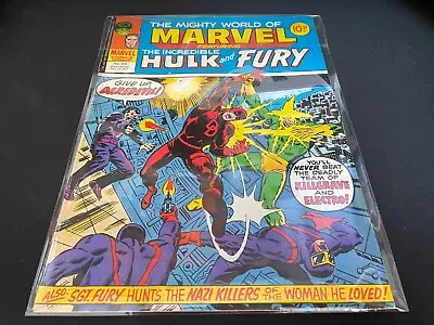 Buy #269 - Mighty World Of Marvel Feat The Incredible Hulk And Sgt. Fury - Nov 1977 • 4.24£