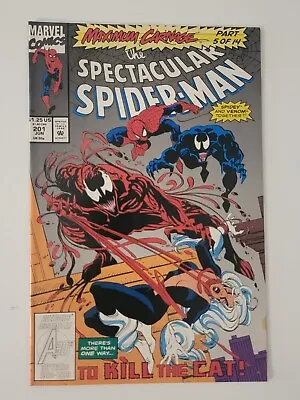 Buy Spectacular Spider-man #201 Marvel Comics 1993 Maximum Carnage Venom 5 • 3.15£
