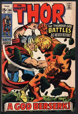 Buy Thor #166 5.0 // 2nd Full Appearance Of Him (warlock) Marvel Comics 1969 • 56.99£