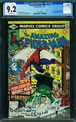 Buy AMAZING SPIDER-MAN  #212 KEY! White Pages!   CGC 9.2    4156507002 • 49.80£
