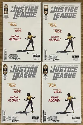 Buy Lot Of 4 JUSTICE LEAGUE #73 COVER A PAQUETTE & FAIRBURN (DC 2022 1st Print) • 4.76£