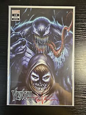 Buy Venom #19 (LGY 189) SIGNED By Tyler Kirkham W/COA Exclusive Variant Comic NM • 22.38£