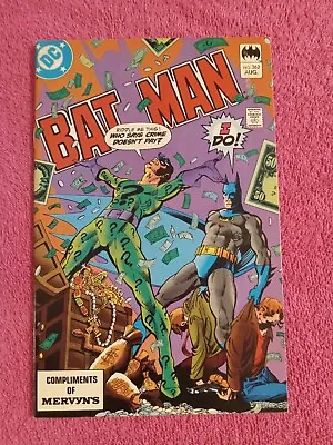 Buy Batman #362 Riddler Appearance DC 1989 Mervyn's Promotional Edition Variant • 51.39£