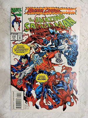 Buy Amazing Spider-Man # 379 - Maximum Carnage Venom Comic Book Part 7 Of 14 NM/NM- • 12.02£