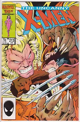 Buy The Uncanny X-Men #213, Marvel Comics 1987 VF+ 8.5 2nd Wolverine Vs Sabretooth! • 27.67£