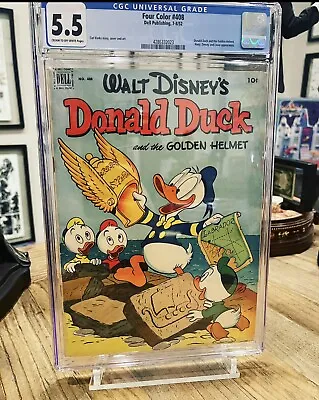 Buy Four Color # 408 Cgc 5.5 Donald Duck 1952 Dell Walt Disney Thor Cover Golden Age • 197.65£