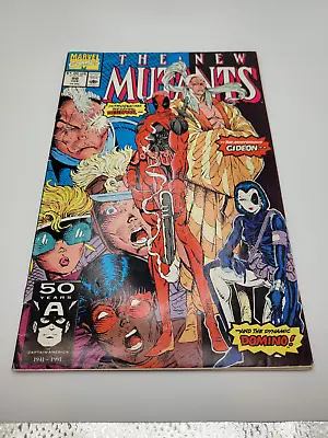Buy The New Mutants 98  (1991) - 11st Appearance Of Deadpool, Copycat And Gideon • 275.93£