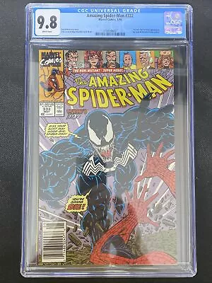 Buy Amazing Spider-Man #332 CGC 9.8 (Marvel 1990) Newsstand Edition * Venom Issue • 159.86£